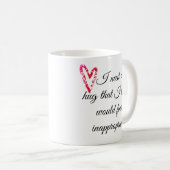 Ich brauche eine Umarmung, die für Personalverantw Kaffeetasse (VorderseiteRechts)