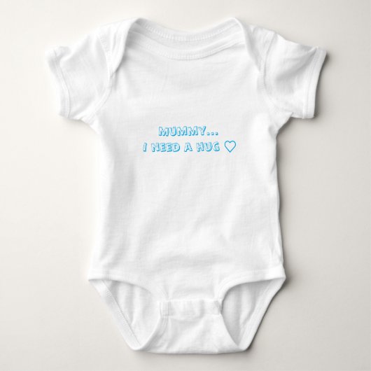 Ich brauche eine Umarmung! T-Shirt Baby Strampler (Vorderseite)