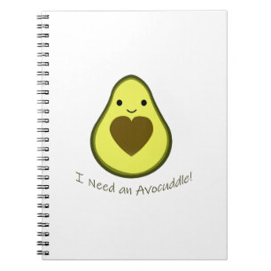 Ich brauche einen Avocuddle Niedlich Kawaii Avocad Notizblock