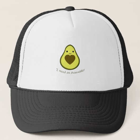 Ich brauche einen Avocuddle Niedlich Kawaii Avocad Truckerkappe (Vorderseite)