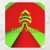 Ich brauche einen feinen Wein für eine Pause Weinetikett (Einzelnes Label)