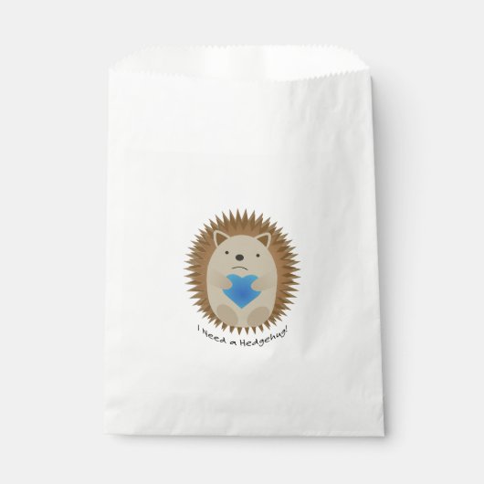 Ich brauche einen Hedgehug-Igel Geschenktütchen (Vorderseite)