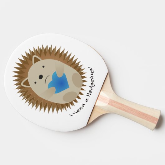 Ich brauche einen Hedgehug-Igel Tischtennis Schläger (Seitenansicht)