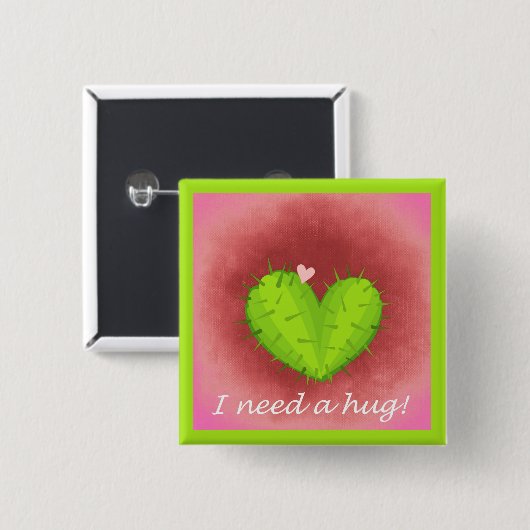 Ich brauche einen Herzkaktus Button (Vorne & Hinten)
