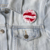 Ich brauche einen Kuss! Rote Herzen Button (Beispiel)