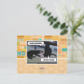 Ich brauche einen neuen Minen Postkarte (Stehend Vorderseite)