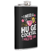 Ich brauche einen riesigen Cocktail Lustig Flachmann (Rechts)
