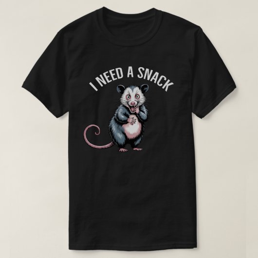 Ich brauche einen Snack schreiend Possum - Funny M T-Shirt (Design vorne)