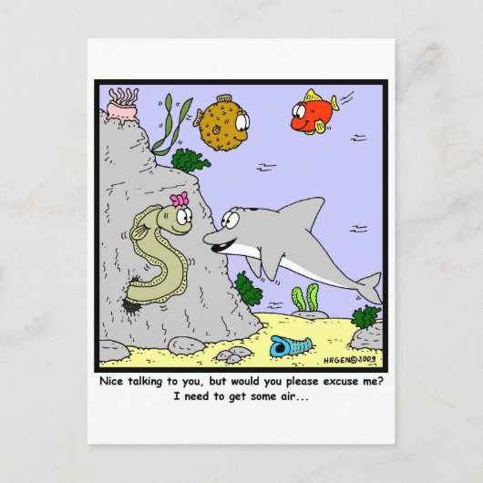 Ich brauche etwas Luft Postkarte (Vorderseite)