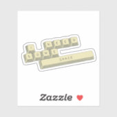 "Ich brauche etwas Platz"-Aufkleber Aufkleber (Blatt)