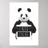 Ich brauche Farbe Poster (Vorne)