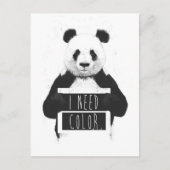 Ich brauche Farbe Postkarte (Vorderseite)