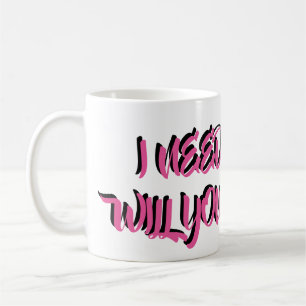ICH BRAUCHE GELD, WERDEN SIE MIR HELFEN? KAFFEETASSE