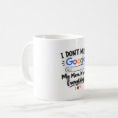Ich brauche Google nicht, meine Mutter weiß alles Kaffeetasse (Vorderseite Links)