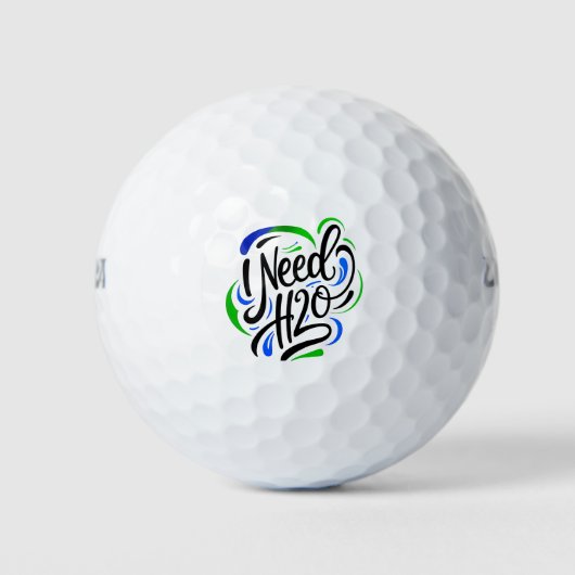 Ich brauche H2O-Skript Golfball (Vorderseite)