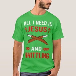 Ich brauche Jesus und schnitzen T-Shirt