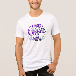 Ich brauche jetzt Kaffee Bella+Canvas Tri-Blend T- Shirt