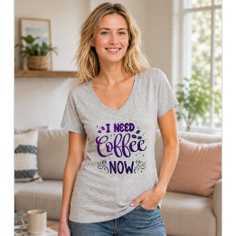 Ich brauche jetzt Kaffee Lustiges Kaffeeshirt T-Shirt