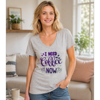 Ich brauche jetzt Kaffee Lustiges Kaffeeshirt T-Shirt