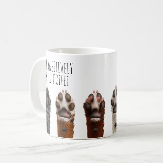 Ich brauche Kaffee-Hund Kaffeetasse (Vorderseite Links)