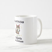 Ich brauche Kaffee in fröhlicher Weihnachtsfeier-T Kaffeetasse (VorderseiteRechts)