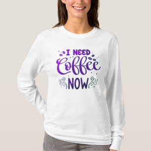 Ich Brauche Kaffee Jetzt Freefit Basic Langarm T-S T-Shirt
