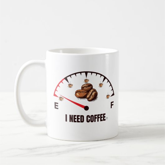 Ich brauche Kaffee Kaffeetasse (Links)