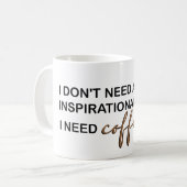 Ich brauche Kaffee Kaffeetasse (Vorderseite Links)