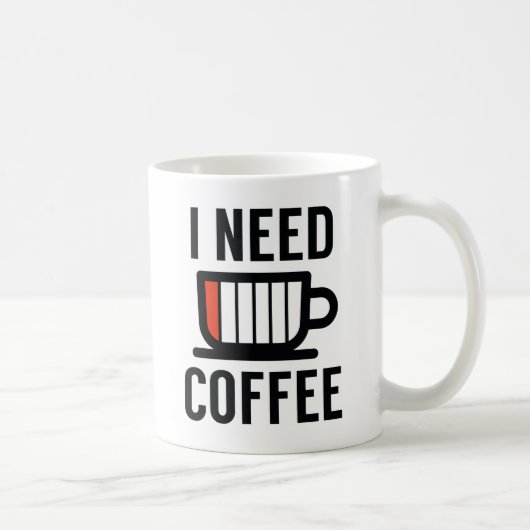 Ich brauche Kaffee Kaffeetasse (Rechts)