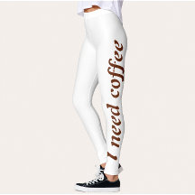 Ich brauche Kaffee Workout-Leggings für Frauen