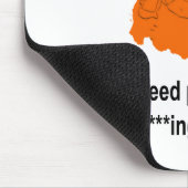 Ich brauche kein Angermanagement (rot) Mousepad (Ecke)