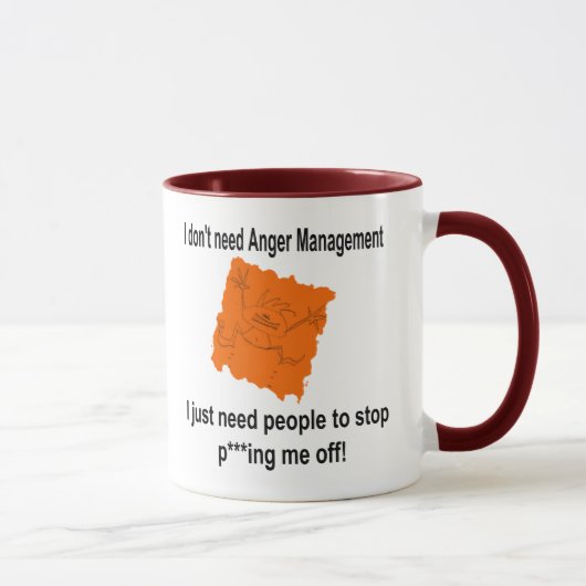 Ich brauche kein Angermanagement (rot) Tasse (Rechts)