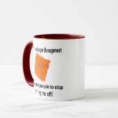 Ich brauche kein Angermanagement (rot) Tasse (Vorderseite Links)