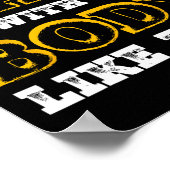 Ich brauche kein Haar mit einem Körper wie diesem  Poster (Ecke)