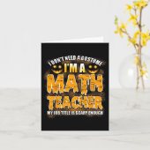 Ich brauche kein Kostüm, ich bin Mathematiklehreri Karte (Gelbe Blume)