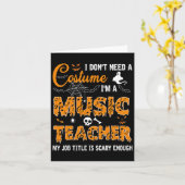 Ich brauche kein Kostüm, ich bin Musiklehrerin Hal Karte (Gelbe Blume)