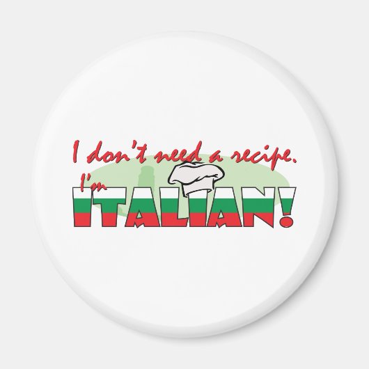 Ich brauche kein Rezept, Magnet (Vorne)