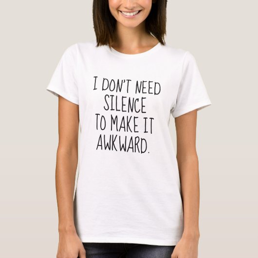 Ich brauche kein Schweigen T-Shirt (Vorderseite)