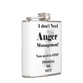 Ich brauche kein Wutmanagement! Flachmann (Rechts)