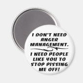 Ich brauche kein Wutmanagement Magnet (Vorderseite/Rückseite)
