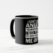 Ich brauche kein Wutmanagement Tasse (Vorderseite Links)