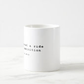 Ich brauche keine Fahrt mit Munition Kaffeetasse (Mittel)