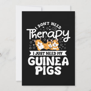 Ich brauche keine therapeutische Guinea Pig Cavy R Dankeskarte