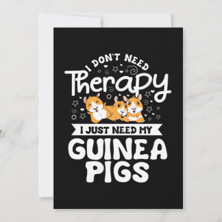 Ich brauche keine therapeutische Guinea Pig Cavy R Dankeskarte