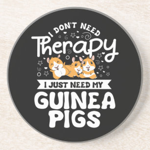 Ich brauche keine therapeutische Guinea Pig Cavy R Getränkeuntersetzer