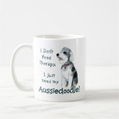 Ich brauche keine Therapie - Aussiedoodle Kaffeetasse (Links)