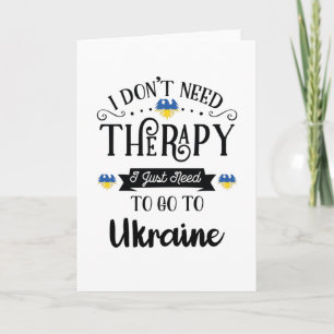 Ich brauche keine Therapie, die ich nur in die Ukr Karte