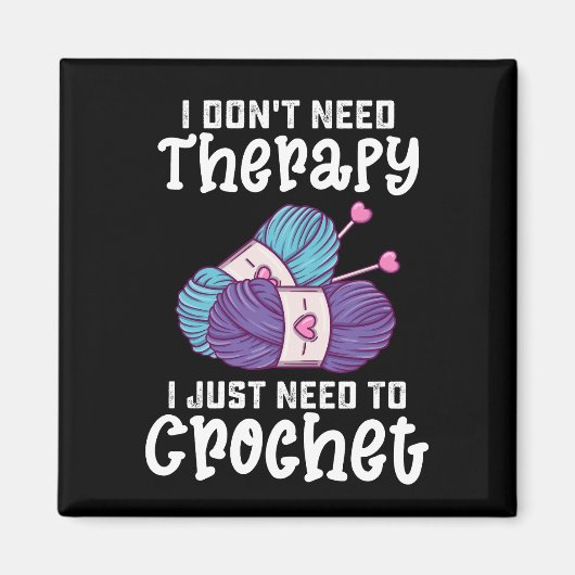 Ich brauche keine Therapie, die ich nur kokettiere Magnet (Vorne)