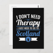 Ich brauche keine Therapie, die ich nur nach Schot Postkarte (Vorne/Hinten)