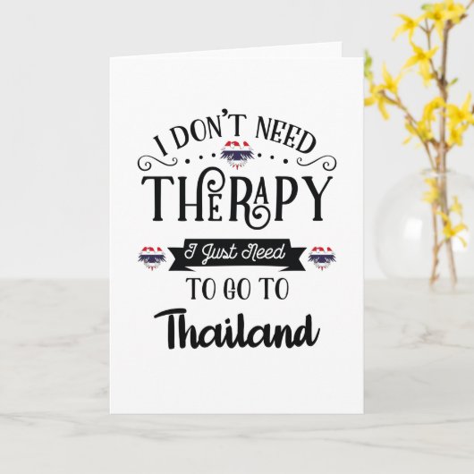 Ich brauche keine Therapie, die ich nur nach Thail Karte (Gelbe Blume)